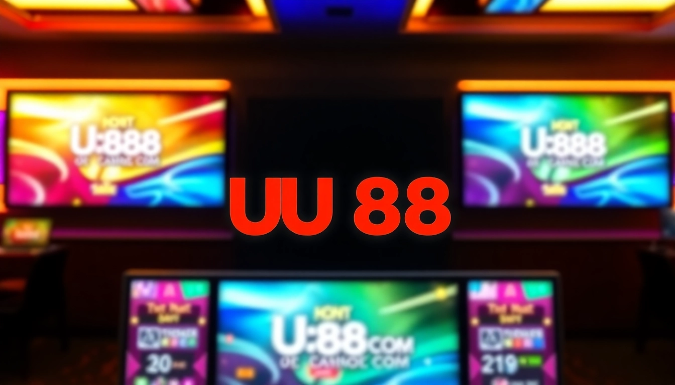Engaging illustration of UU88 COM online casino platform emphasizing security and user engagement, appealing to users seeking trusted betting sites.