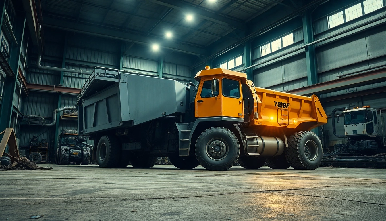 789F heavy-duty machinery performing tasks in an industrial site, showcasing robust construction and operational strength.