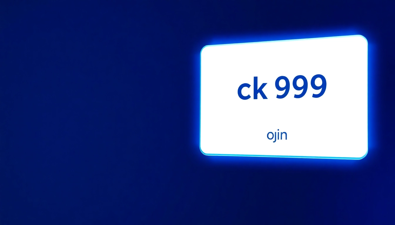 Secure and user-friendly ck999 login page with clear call-to-action button for quick access.