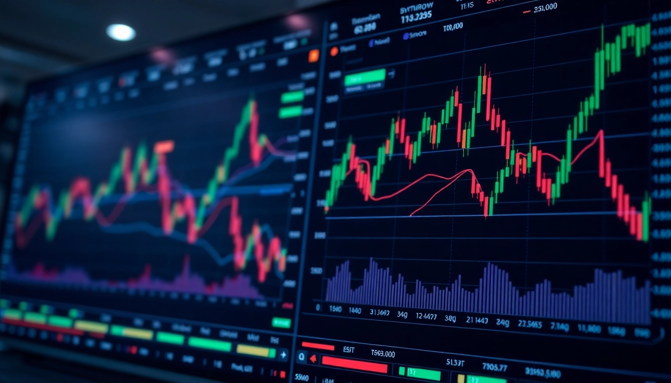 Trading view platform showcasing live market charts and real-time analysis for traders and investors